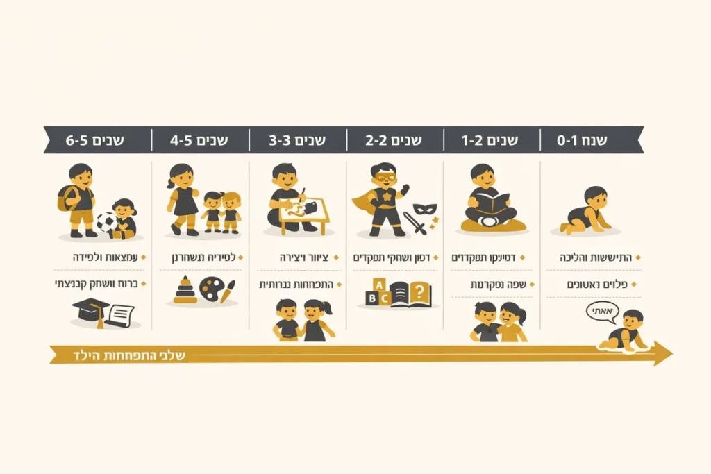 הסדרי ראייה ללא לינה - מתי ולמה זה מתאים לילדכם - child-development-timeline.webp